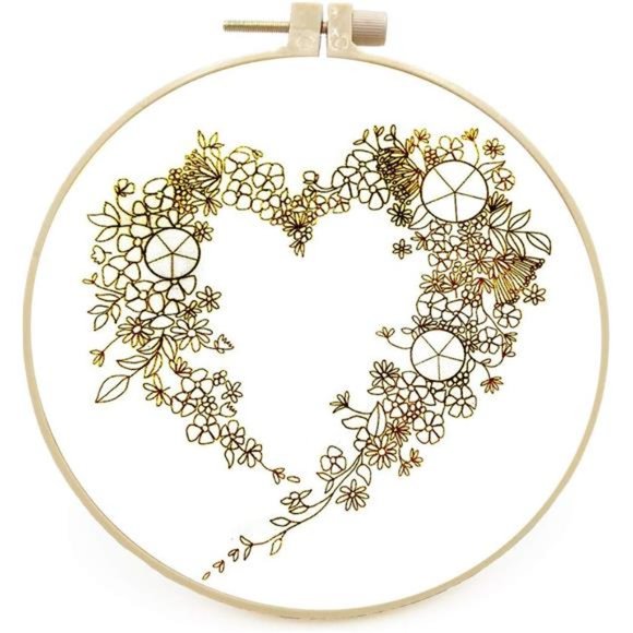 Embroidery Kit for Beginners Adults with Flower Pattern, Cross Stitch Kits - Picture 5 of 7